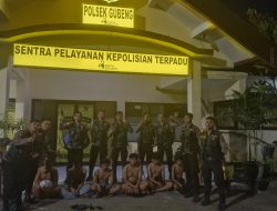 Respon Cepat Polrestabes Surabaya Mengamankan 6 Pemuda Bersajam Hendak Tawuran