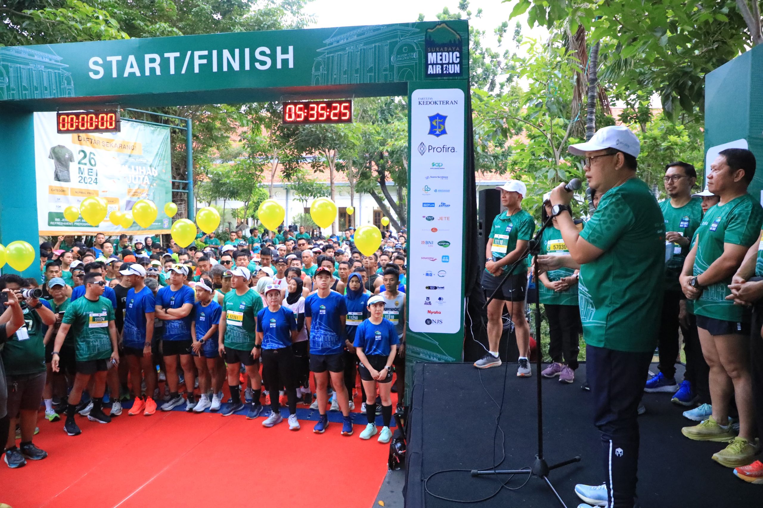 Sambutan Pj. Gubernur Jatim di Surabaya Medic Air Run 2024