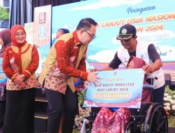 Peringati HLUN Bersama 400 Lansia Jatim, Pj. Gubernur Adhy Lakukan Trobosan Dalam Rangka Memberi Perlindungan dan Rehabilitasi Bagi Para Lansia