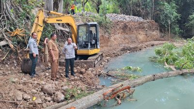 BPBD Jatim Tinjau Progres Perbaikan Infrastruktur di Kabupaten Magetan dan Madiun