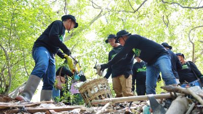 Ratusan Pegawai PLN Bersihkan Hutan Mangrove di Tanjung Sedati Peringati Hari Lingkungan Hidup Sedunia