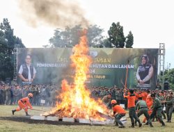 Gelar Siaga Gabungan Pengendalian Karhutla, Pj Gubernur Jatim Ajak Tingkatkan Kewaspadaan dan Kesiapsiagaan