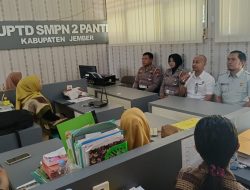 Gelar Sosialisasi Pengajar Peduli Keselamatan Lalu Lintas (PPKL) di SMPN 2 Panti Jember, Kamsel Polres Jember : Para Pengajar Dapat Menjadi Agen Perubahan Kepada Para Siswa