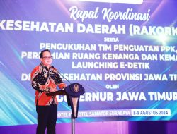 Pj. Gubernur Adhy Apresiasi Capaian Kesehatan Jawa Timur Saat Rakorkesda Jatim 2024