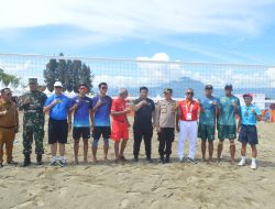 Dua Tim Voli Pantai Putra Jatim Berhasil Taklukan Tim Pulau Dewata di Babak Penyisihan