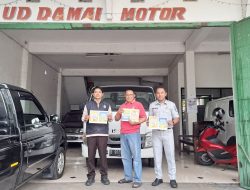 Jasa Raharja dan Tim Samsat Magetan Kunjungi Showroom Jual Beli Kendaraan Bekas