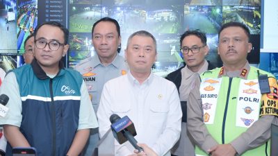 Menteri Perhubungan, Kakorlantas Polri, dan Direktur Utama PT Jasa Raharja Tinjau Kesiapan Pelabuhan Merak Sambut Pemudik Menuju dan Dari Sumatra