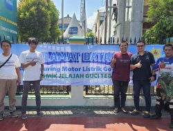 Sukseskan Transisi Energi, PLN UP3 Mojokerto dan Komunitas Motor Listrik Gelar Touring Lintas Daerah