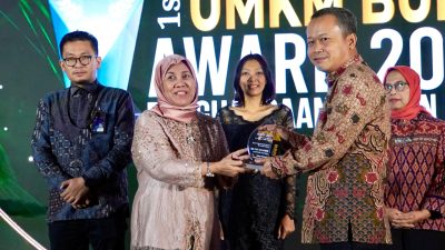 Dukung Ekonomi Rakyat, TTL Raih Penghargaan Pembina UMKM Paling Berkomitmen