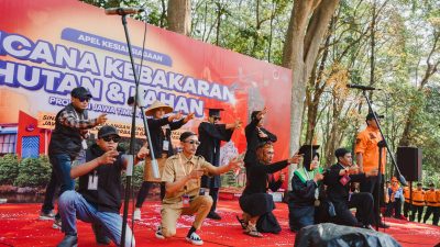 Kobaran Semangat BPBD Jawa Timur Dari Yel-Yel Hingga Tenda Ketangguhan