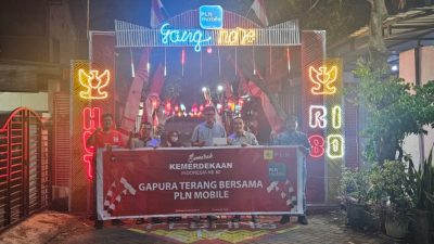Meriahkan HUT RI ke-80 di Surabaya Barat, PLN Mobile Semarak Lomba Gapura Terang