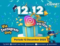 Tawarkan Bonus 10 VOLTRIK bagi Pelanggan Baru, ICONNET Luncurkan Promo 12.12 Akhir Tahun