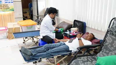 Peringati Bulan K3 Nasional, PLN UP3 Surabaya Selatan Gelar Donor Darah