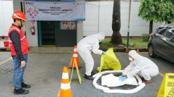 Perkuat Budaya K3 dan Kepedulian Lingkungan,PLN UP3 Surabaya Barat Gelar Simulasi Tanggap Darurat Limbah B3