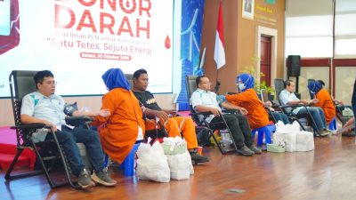 PLN UID Jawa Timur Maknai Hari Sumpah Pemuda dengan Himpun 123 Kantong Darah melalui Aksi Donor Darah